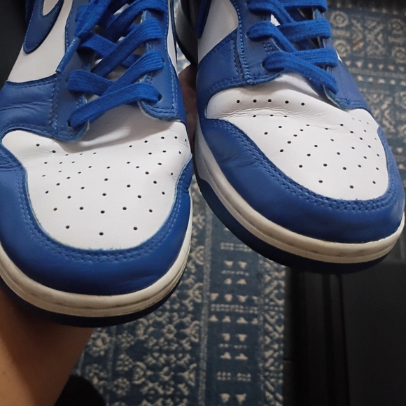 Nike Blue White Mid Dunks Men's Size 12 - Picture 5 of 8